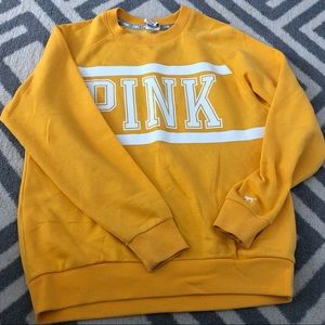 PINK Victoria’s Secret yellow ☀️ hoodie